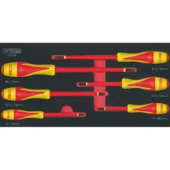 Module de tournevis isolés 1000V ULTIMATE Fente - POZIDRIV, 6 pièces - KS Tools | 713.6016