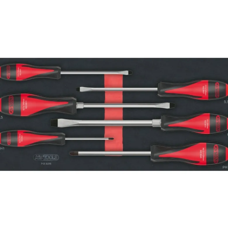 Module de tournevis ULTIMATE Fente - PHILLIPS, 6 pièces - KS Tools | 713.5015