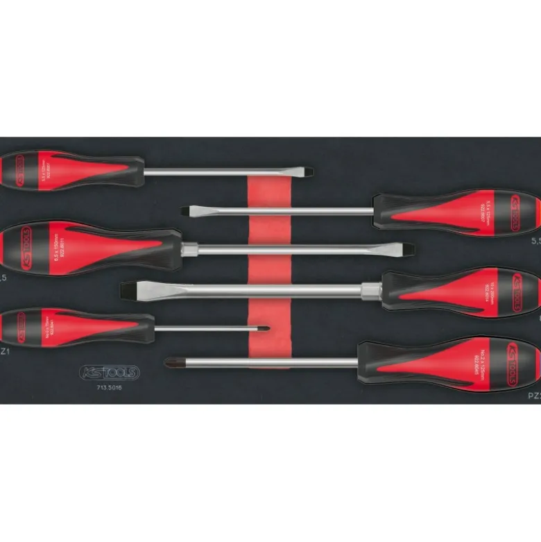 Module de tournevis ULTIMATE Fente - POZIDRIV, 6 pièces - KS Tools | 713.5016