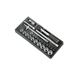 Module douilles 1/2" 6 pans métriques - 26 pièces Facom | MOD.S161-46