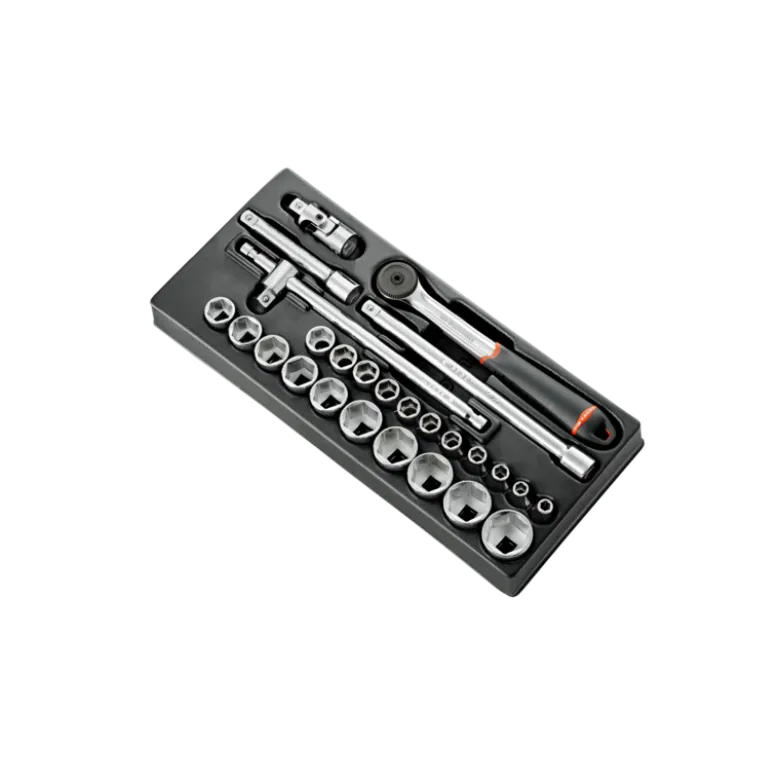 Module douilles 1/2" 6 pans métriques - 26 pièces Facom | MOD.S161-46