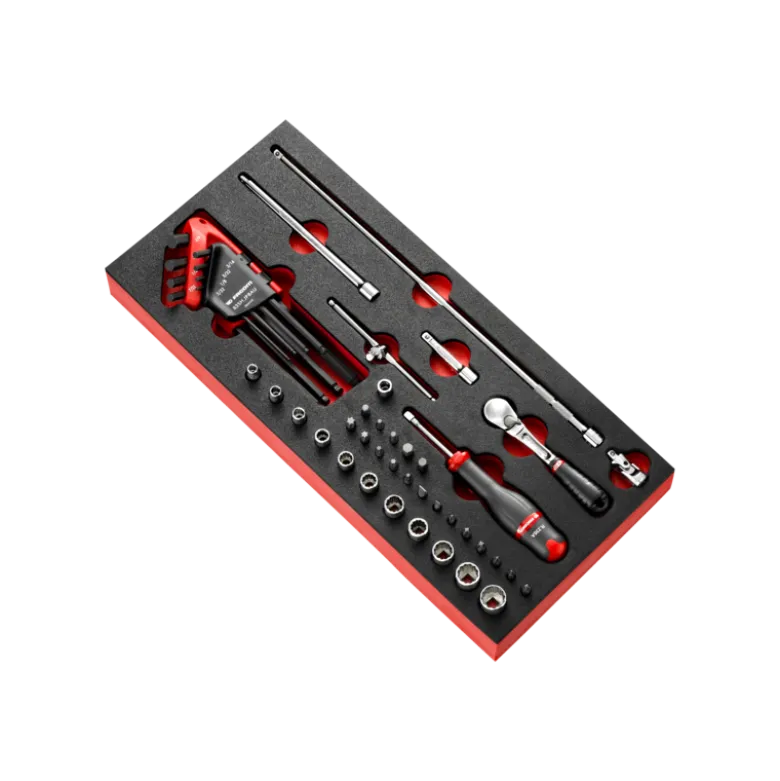 Module d'outillage mousse cliquet à verrrouillage 1/4" et Douille Facom | MODM.RL2U