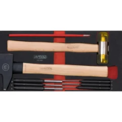 Module d'outils de frappe manche bois, 9 pièces - KS Tools | 713.1101