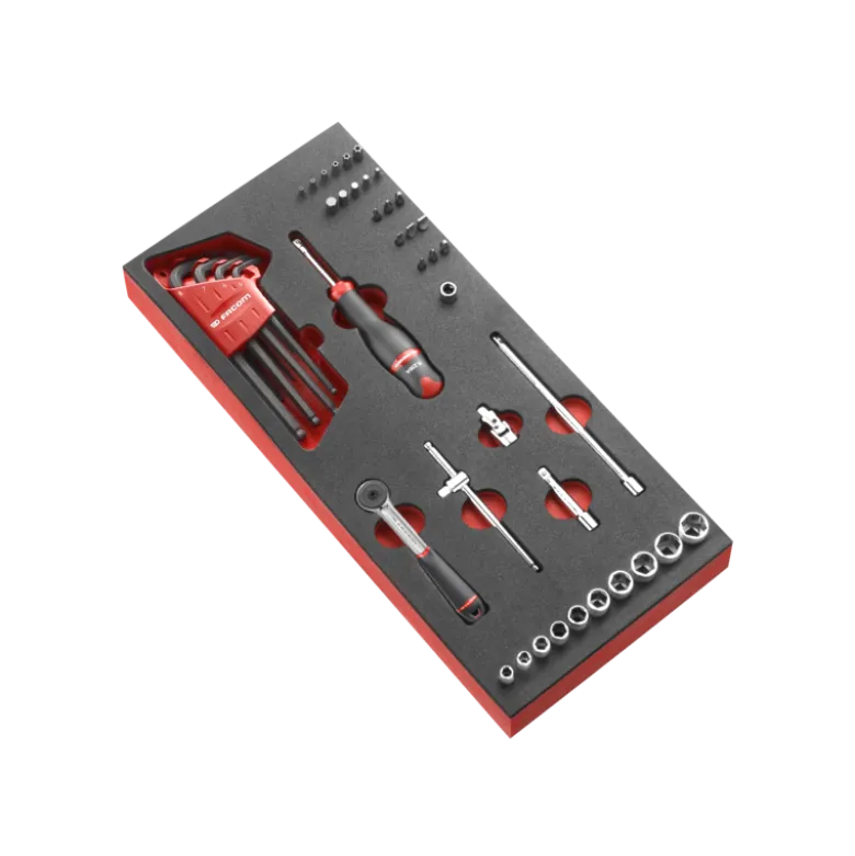 Module mousse cliquet douilles 1/4'' - FACOM FRANCE | MODM.R161-36PB