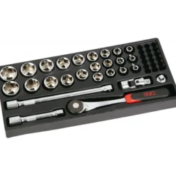 MODULE MOUSSE 1/3 DE 27 OUTILS 1/2'' 6 PANS - PUSH - EN MM - SAM | 75-SH27MM