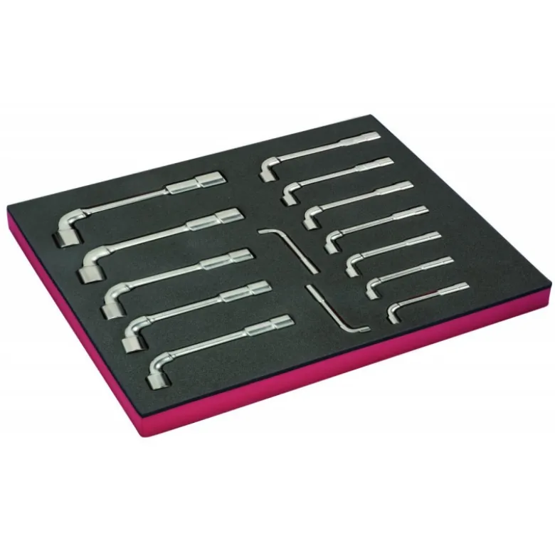 Module mousse Fit&Go 3/3, clés à pipe 6 pans/12 pans - 14 Pcs - Bahco | FF1A170