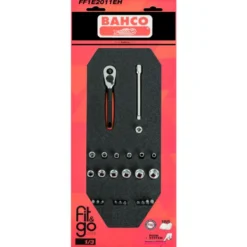 Module mousse Fit&Go 1/3, douilles 1/4" - 25 Pcs emballage individuel - Bahco | FF1E2011EH