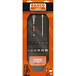 Module mousse Fit&Go 1/3, douilles 1/4" & jeu d'embouts - 46 Pcs emballage individuel - Bahco | FF1E2009EH
