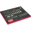 Module mousse Fit&Go 3/3 marquage laser, douilles 1/2" & 1/4" & jeu d'embouts - 139 Pcs - Bahco | FF1A195LM
