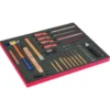 Module mousse Fit&Go 3/3 marquage laser, outils de frappe & limes - 40 Pcs - Bahco | FF1A204LM