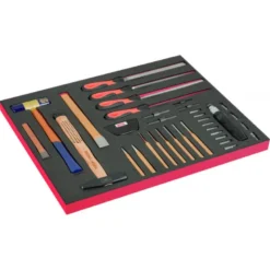 Module mousse Fit&Go 3/3 marquage laser, outils de frappe & limes - 40 Pcs - Bahco | FF1A204LM