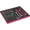 Module mousse Fit&Go 3/3 marquage laser, clés mixtes et clés à molette - 21 Pcs - Bahco | FF1A220LM