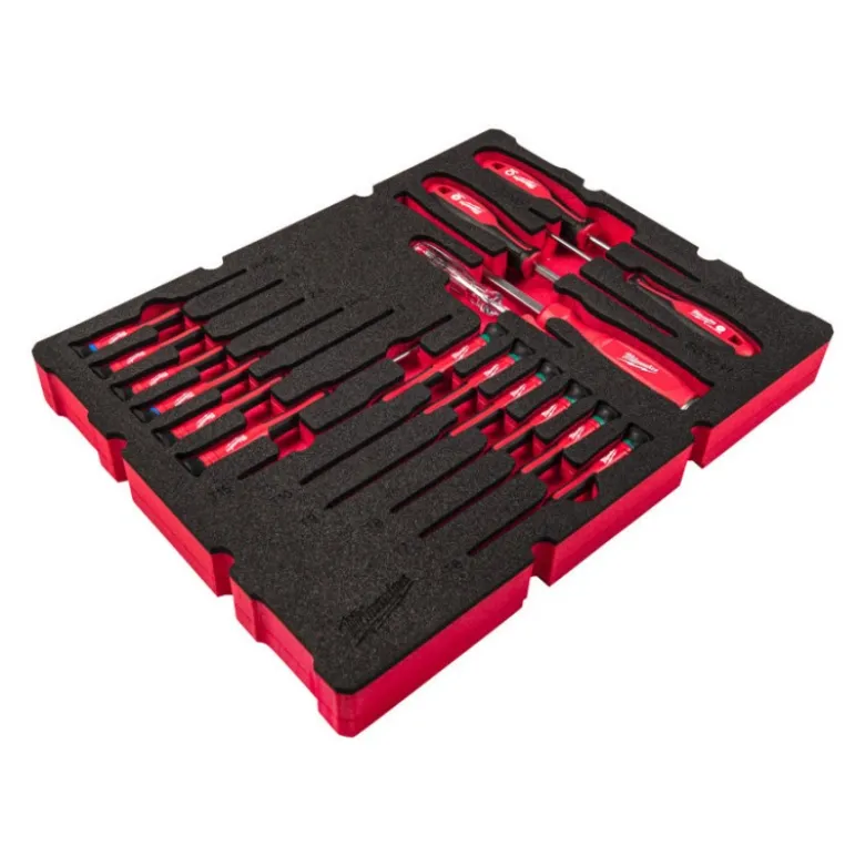 MODULE MOUSSE PACKOUT TOURNEVIS PRECISION 17pcs - Carton - Milwaukee | 4932493644
