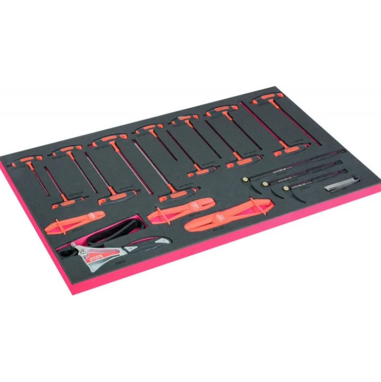 Module mousse pour servante 40", clés mâles 6 pans en T, pieds de biche - 21 Pcs - Bahco | FF1B09LM