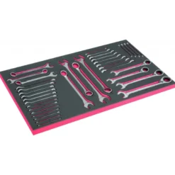 Module mousse pour servante 40", clés mixtes & clés à cliquet - 36 Pcs - Bahco | FF1B03LM