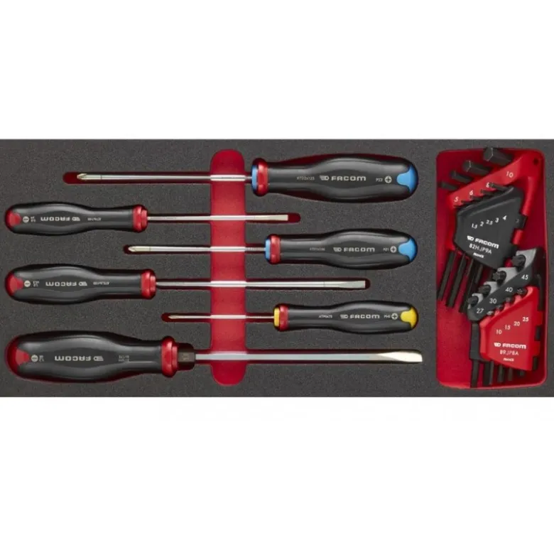 Module mousse 6 tournevis Protwist + clés mâles torx - FACOM FRANCE | MODM.AT7PB