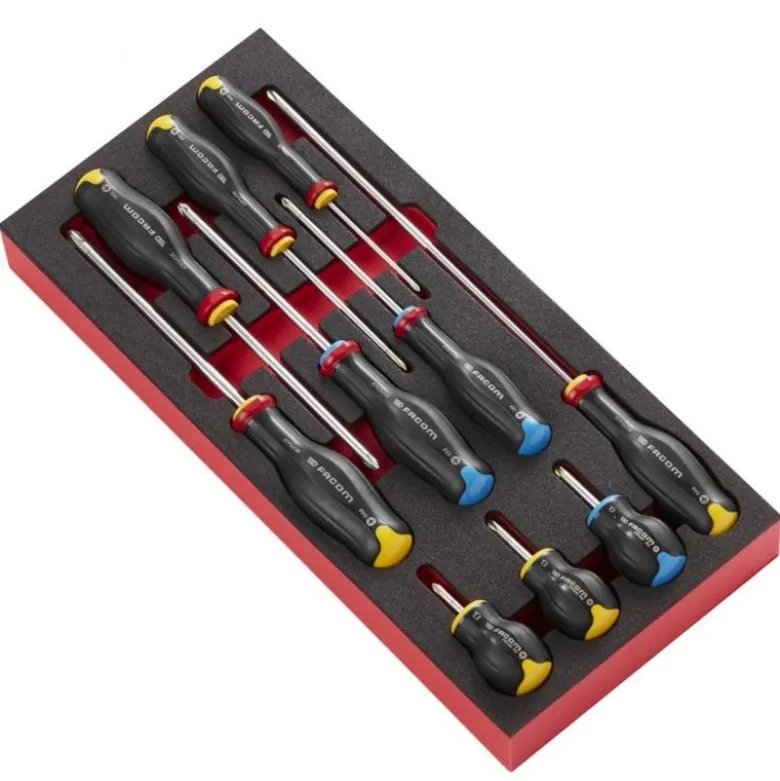 Module mousse 10 tournevis Protwist Cruciforme - FACOM FRANCE | MODM.AT5PB