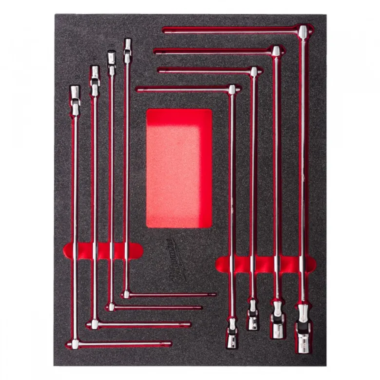 MODULE PACKOUT™ CLÉ EN T AVEC DOUILLE PIVOTANTE 8PCS - Milwaukee | 4932499113