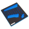 MOUSSE SERV. 9 CLES POLYGONAL VIDE - TYPE A / 360X410X30MM - ROEBUCK | 890336