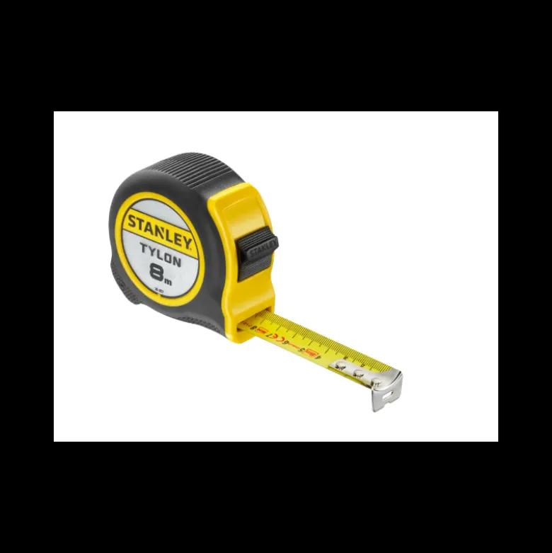 MÈTRE A RUBAN MESURE 8M X 25MM BI MATIÈRE TYLON STANLEY 0-30-657
