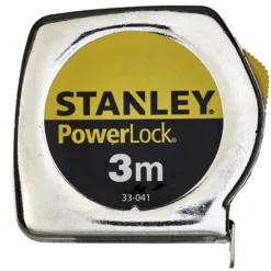 MÈTRE A RUBAN MESURE 3M X 12,7MM POWERLOCK CLASSIC METAL STANLEY 0-33-218