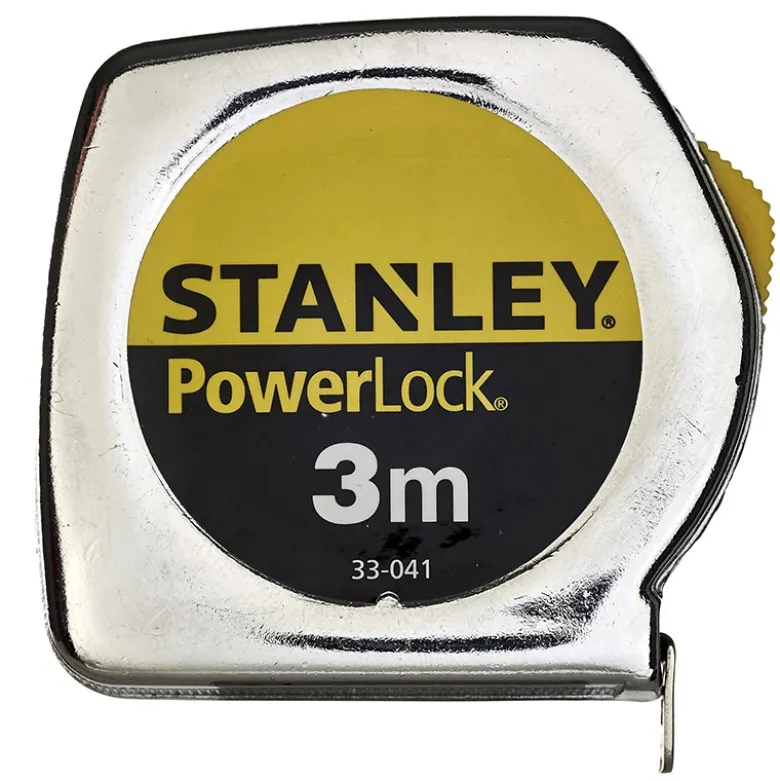 MÈTRE A RUBAN MESURE 3M X 12,7MM POWERLOCK CLASSIC METAL STANLEY 1-33-218