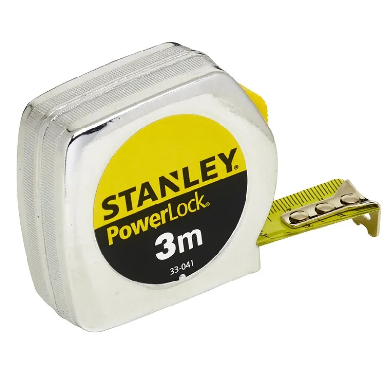 MÈTRE A RUBAN MESURE 3M X 12,7MM POWERLOCK CLASSIC METAL STANLEY 1-33-218