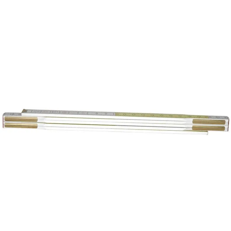 MÈTRE PLIANT, MESURE PLIANTE 2M X 17MM BOIS BLANC-JAUNE STANLEY 0-35-458