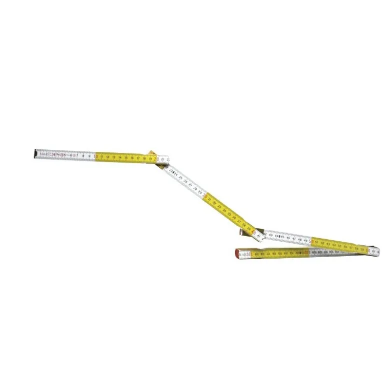 MÈTRE PLIANT, MESURE PLIANTE 2M X 17MM BOIS BLANC-JAUNE STANLEY 0-35-458