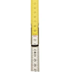 MÈTRE PLIANT, MESURE PLIANTE 2M X 17MM BOIS BLANC-JAUNE STANLEY 0-35-458
