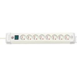 Multiprise Premium Plus 8 prises avec interrupteur, blanche, 3m H05VV-F 3G1,5 - Brennenstuhl | 1156221068