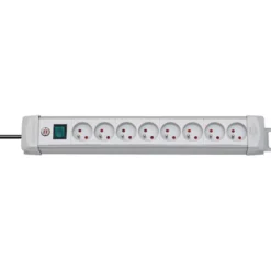 Multiprise Premium Plus 8 prises avec interrupteur, grise, 3m H05VV-F 3G1,5 - Brennenstuhl | 1156551068