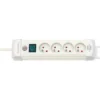 Multiprise Premium Plus 4 prises avec interrupteur, blanche, 1,8m H05VV-F 3G1,5 - Brennenstuhl | 1390221064