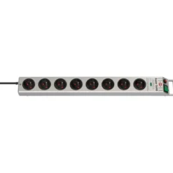Multiprise Super-Solid avec parasurtenseur 13500A 8 prises 2,5m H05VV-F 3G1,5 - Brennenstuhl | 1153344318