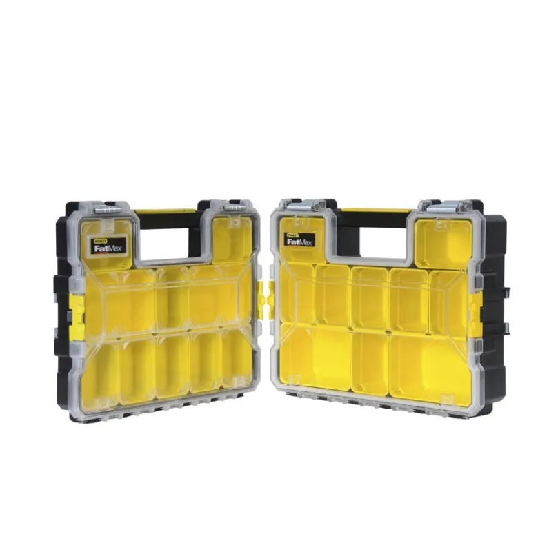 ORGANISEUR ETANCHE PROFONDEUR 64MM - 10 COMPARTIMENTS AMOVIBLES - STANLEY FATMAX 1-97-517