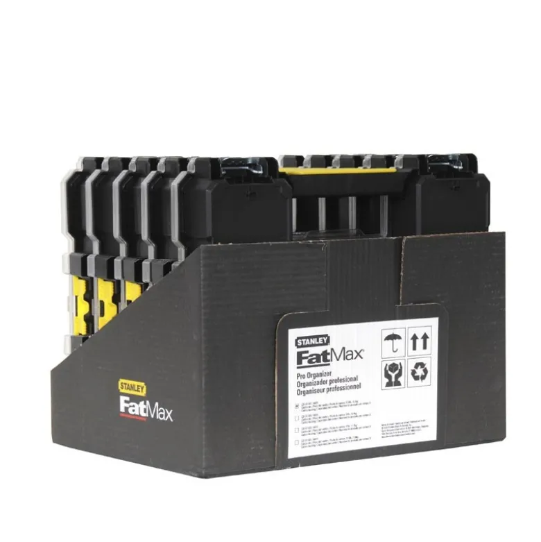 ORGANISEUR ETANCHE PROFONDEUR 64MM - 10 COMPARTIMENTS AMOVIBLES - STANLEY FATMAX 1-97-517