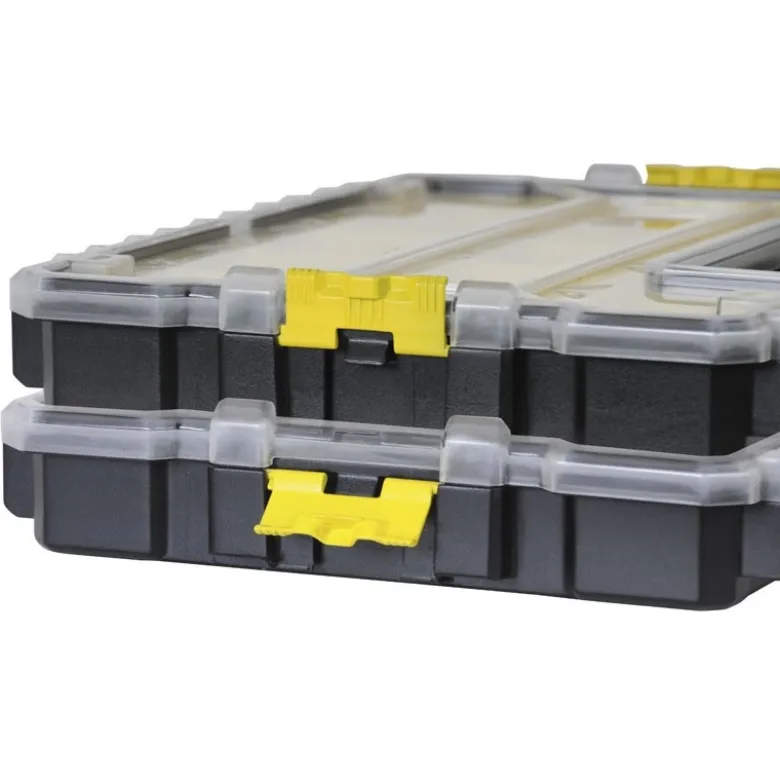 ORGANISEUR ETANCHE PROFONDEUR 64MM - 10 COMPARTIMENTS AMOVIBLES - STANLEY FATMAX 1-97-517