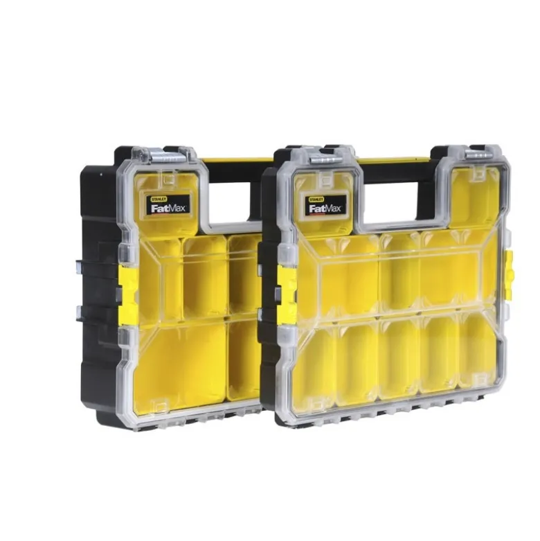 ORGANISEUR ETANCHE PROFONDEUR 64MM - 10 COMPARTIMENTS AMOVIBLES - STANLEY FATMAX 1-97-517