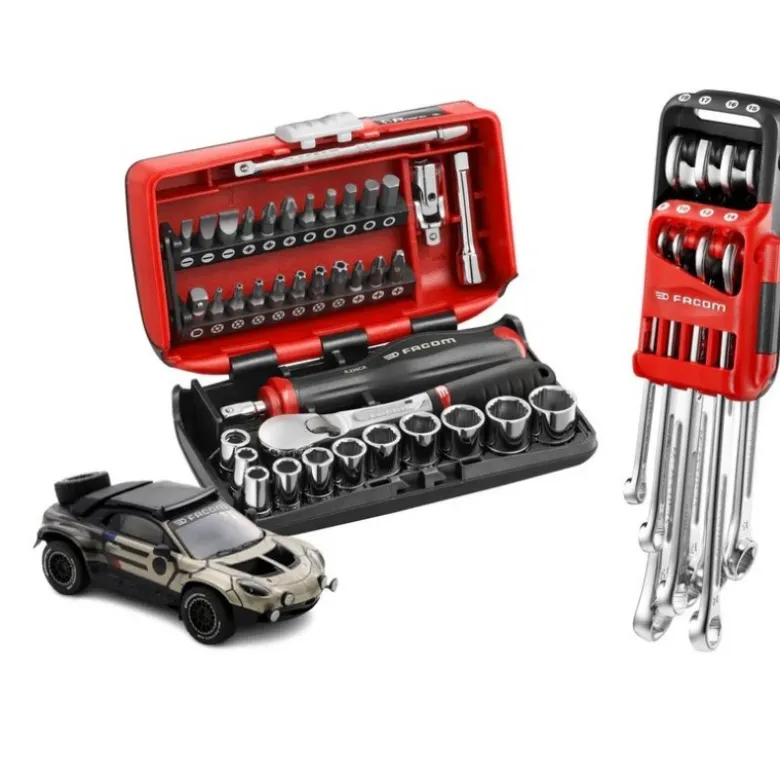 Pack édition limitée OGV Grip (Jeu de 8 clés mixtes + coffret NANO 1/4 38 pcs + Alpine miniature) FACOM | R.GRP-EA25