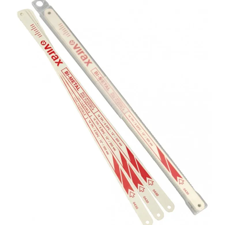 Pack 100 lames de scie main 8 dents/cm Virax | 043008
