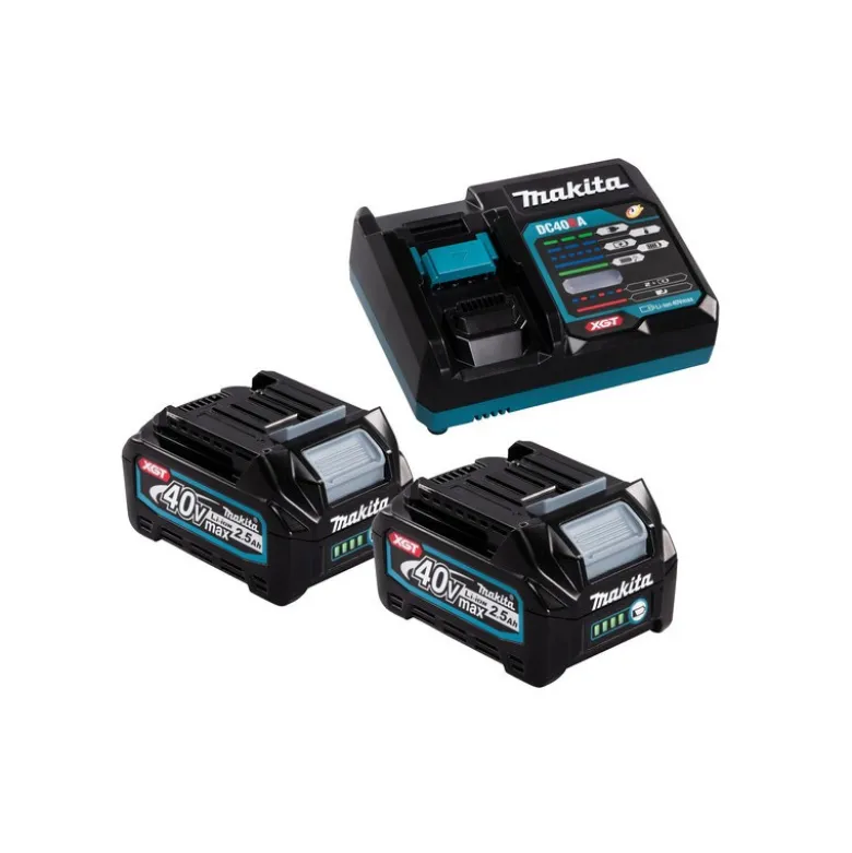 Pack Énergie 40 V 2.5 AH Max XGT Lithium-Ion (2 batteries + 1 chargeur) Makita | 191J81-6
