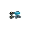 Pack Énergie 18 Volts Li-Ion 2 batteries 6Ah BL1860B + 1 chargeur double DC18RD avec coffret MAK-PAC Makita | 198077-8