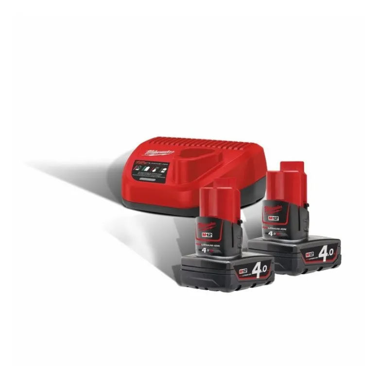 Pack NRJ 12 volts - 2 batteries Lithium 4Ah + chargeur universel | 4933459211 Milwaukee