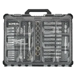 PACKOUT DOUILLES ET CLIQUETS 1/2 ET 1/4 63pcs - Milwaukee | 4932493661