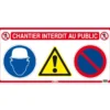 PANNEAU DE CHANTIER 4 EN 1 - 800 X 400 MM - SOFOP TALIAPLAST | 620011