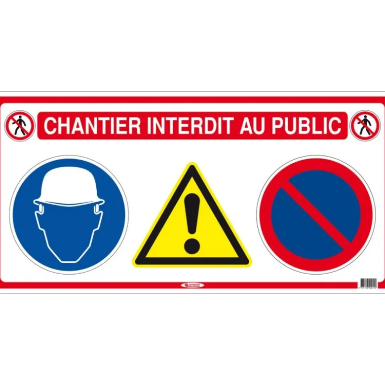 PANNEAU DE CHANTIER 4 EN 1 - 800 X 400 MM - SOFOP TALIAPLAST | 620011