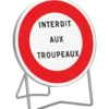 Panneau de signalisation B19 Interdit aux Troupeaux TALIAPLAST | 524000