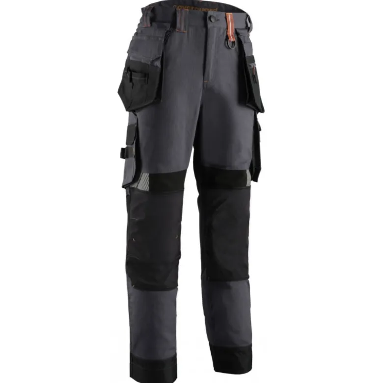 Pantalon - CRISTOBAL - RIPSTOP 60% CO/40% PES 280g/m2 Gris anthracite/Citrouille - COVERGUARD | 5CRP150