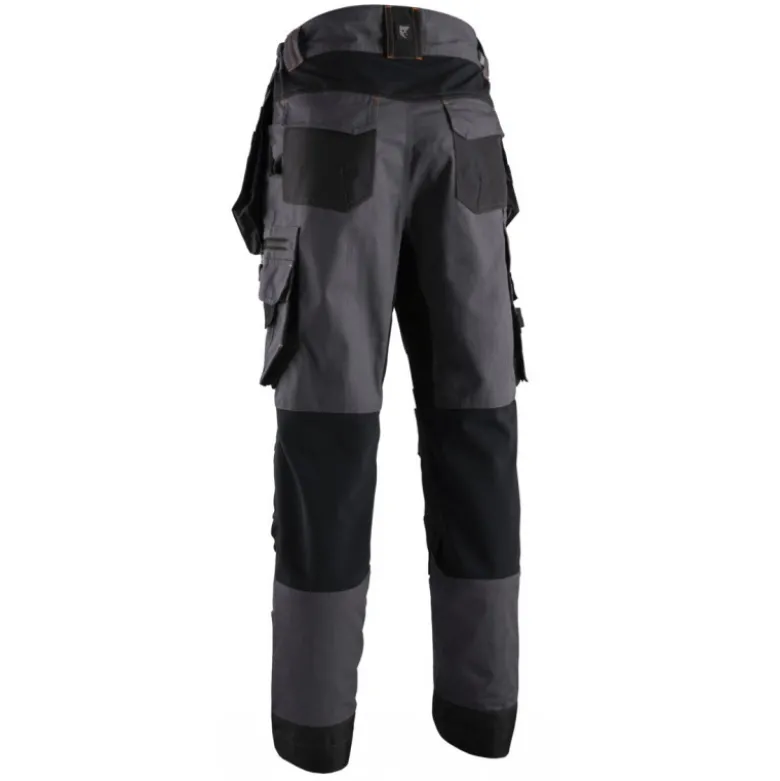 Pantalon - CRISTOBAL - RIPSTOP 60% CO/40% PES 280g/m2 Gris anthracite/Citrouille - COVERGUARD | 5CRP150
