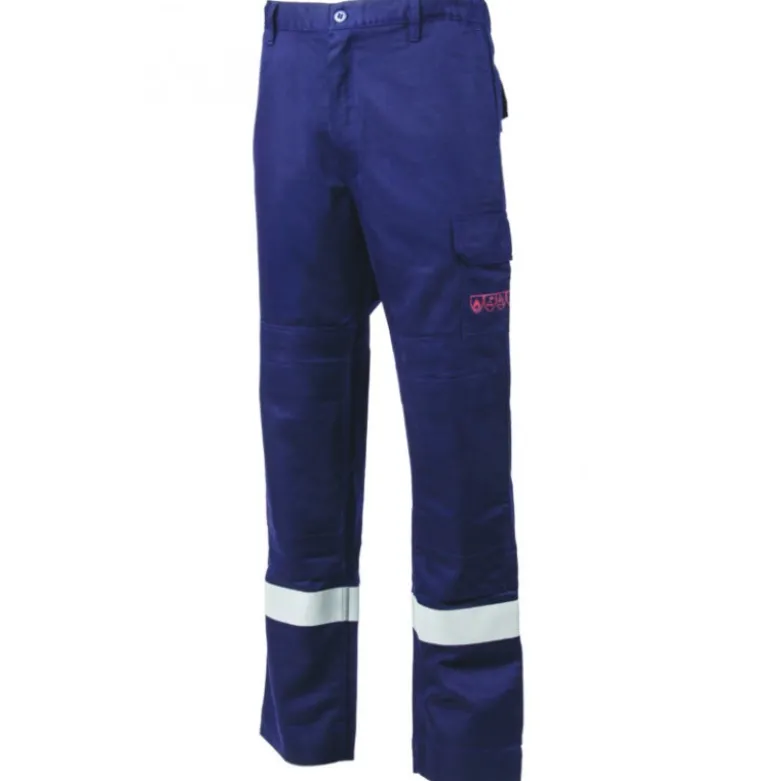 Pantalon - THOR - 78% Coton/20% Polyester/2% Fibre antistatique 300g/m2 + Bandes - Marine - COVERGUARD | 8MTHTN